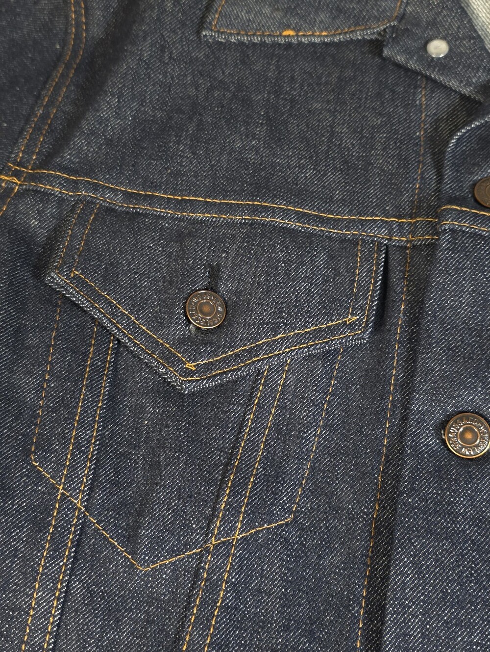 Levi's New Deadstock Vintage 1971-73 Denim Trucker Jacket Size 42 (L) - Picture 5 of 16